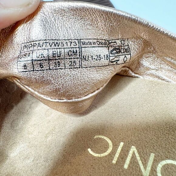 Vionic Rest Pippa Toe Post Sandals Leather Knot Flip Flops Orthotic Support Sz 8 - Picture 8 of 8